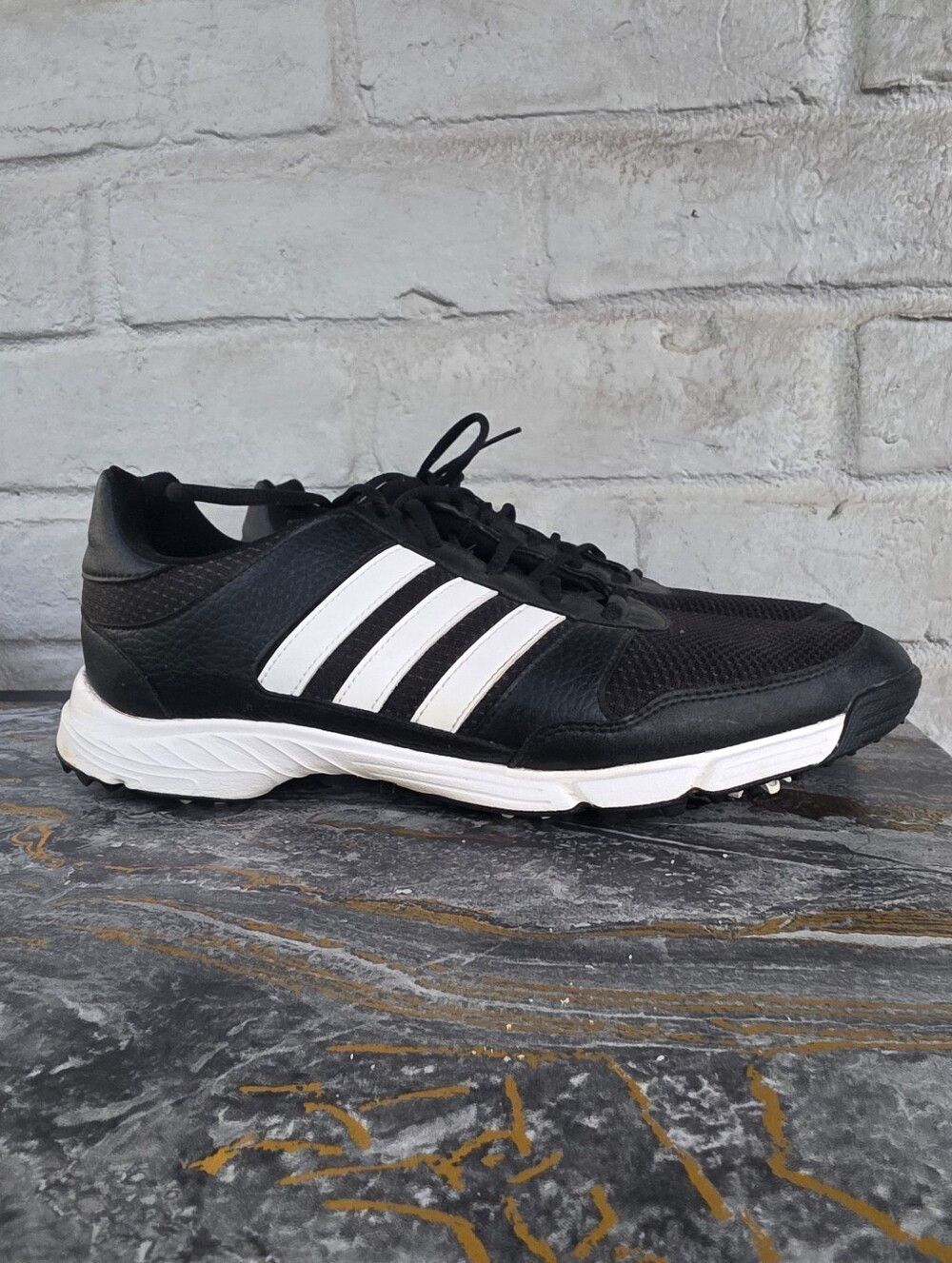 Adidas Tech Response 4.0 Men's Golf Adidas Men's Black & White Athletic Sneakers
